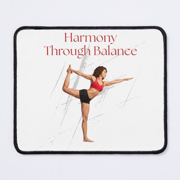 Item preview, Geometric Yoga Woman Natarajasana Pose Motivation Art designed and sold by Mania Graphix.