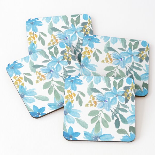 Item preview, Floral design watercolor blue designed and sold by Heaven1111.