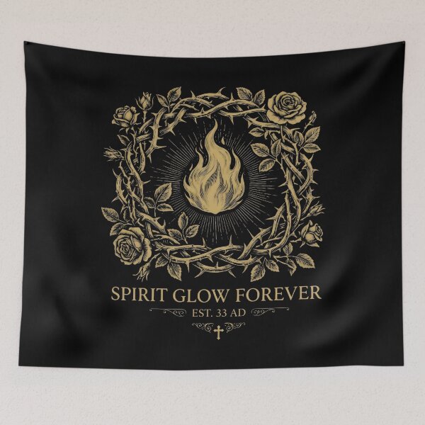 Item preview, Sacred Heart Symbolism Religious Art Christian Aesthetic designed and sold by SplashTastic.