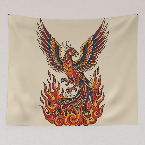 Item preview, Phoenix Rising Tattoo designed and sold by Thunderbelts.