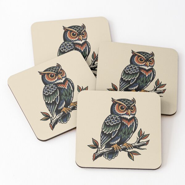 Item preview, Owl Tattoo designed and sold by Thunderbelts.