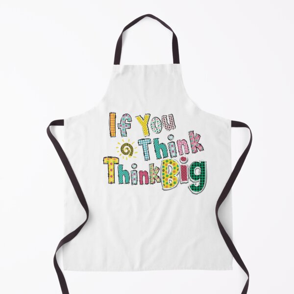 Item preview, If You Think Think Big | Inspirational Patchwork Quote Art designed and sold by StudioNoRule.