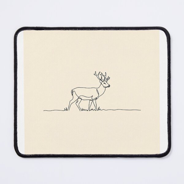 Item preview, Calm Deer — Prairie Field Minimalist Art designed and sold by borealminimal.