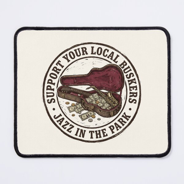 Item preview, Street Musician Support Jazz Performance Busking Culture designed and sold by SplashTastic.