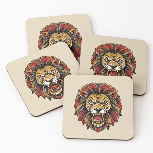 Item preview, Lion Head Tattoo designed and sold by Thunderbelts.