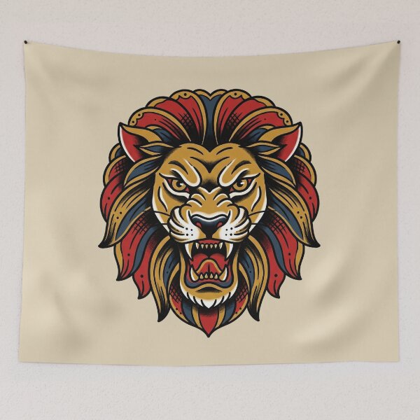 Item preview, Lion Head Tattoo designed and sold by Thunderbelts.