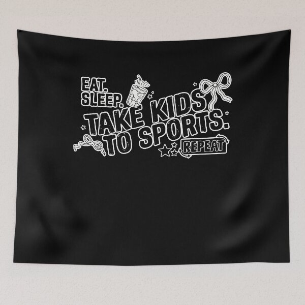 Item preview, Funny Sports Mom Eat Sleep Repeat Gift designed and sold by KroghDs.