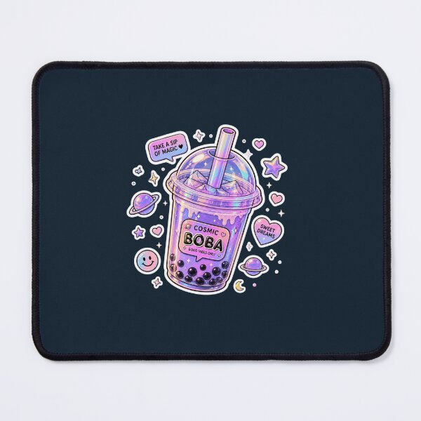 Item preview, Holographic Cosmic Boba Sticker – Cute Kawaii Bubble Tea Aesthetic Design designed and sold by Digital_products_0111.