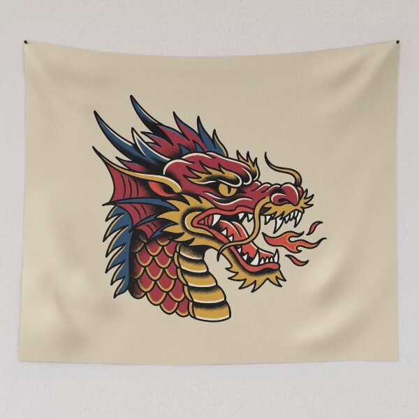 Item preview, Head Dragon Tattoo designed and sold by Thunderbelts.