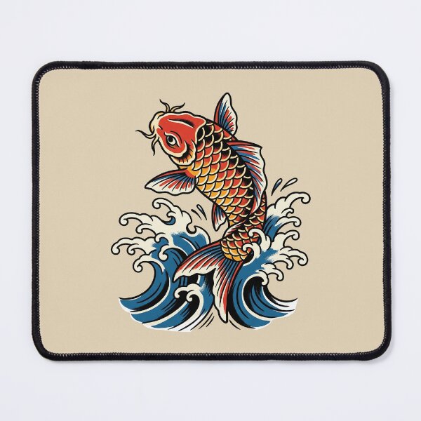 Item preview, Koi Fish Jump Tattoo designed and sold by Thunderbelts.