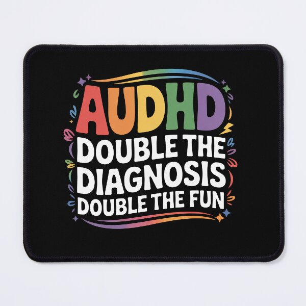 Item preview, AUDHD Double the Diagnosis Double the Fun Autism ADHD Gift designed and sold by Say It With Ink.