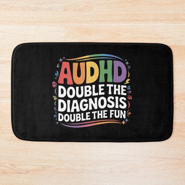 Item preview, AUDHD Double the Diagnosis Double the Fun Autism ADHD Gift designed and sold by Say It With Ink.