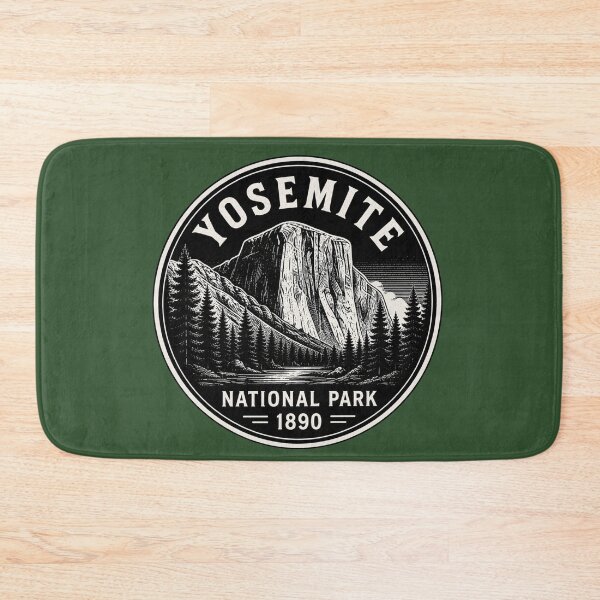 Item preview, Yosemite National Park Vintage Badge – El Capitan Retro Mountain Adventure Design designed and sold by TheClockOutClub.