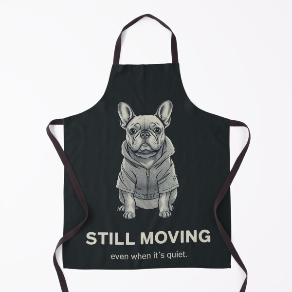 Item preview, Still Moving Shirt – Quiet Confidence French Bulldog Minimal Introvert Aesthetic Tee designed and sold by BukJus.