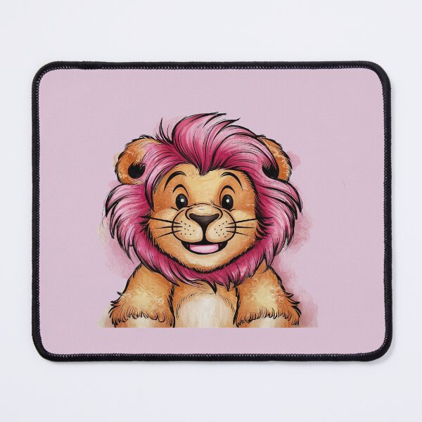 Item preview, Funny friendly greeting lion for kids and children designed and sold by ArtEventET.