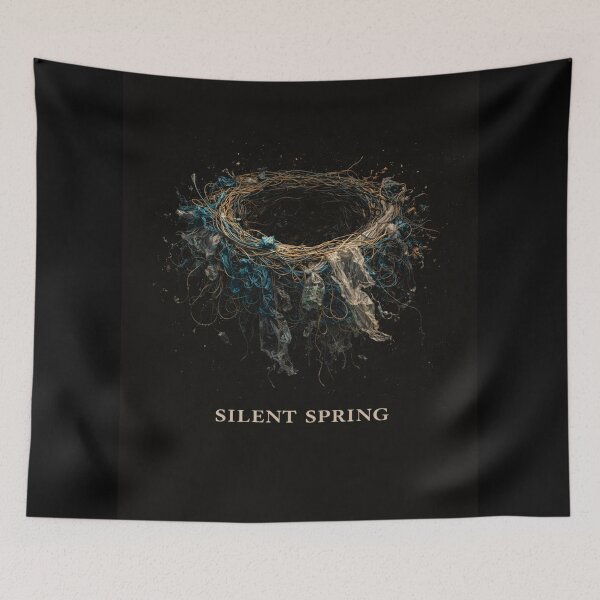 Item preview, Silent Spring Environmental Awareness Bird Nest Pollution Nature Conservation Eco Art Design designed and sold by OrbitOfMind.