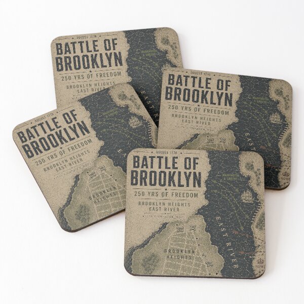 Item preview, Battle of Brooklyn 1776 Vintage Revolutionary War Map designed and sold by rygenr8.