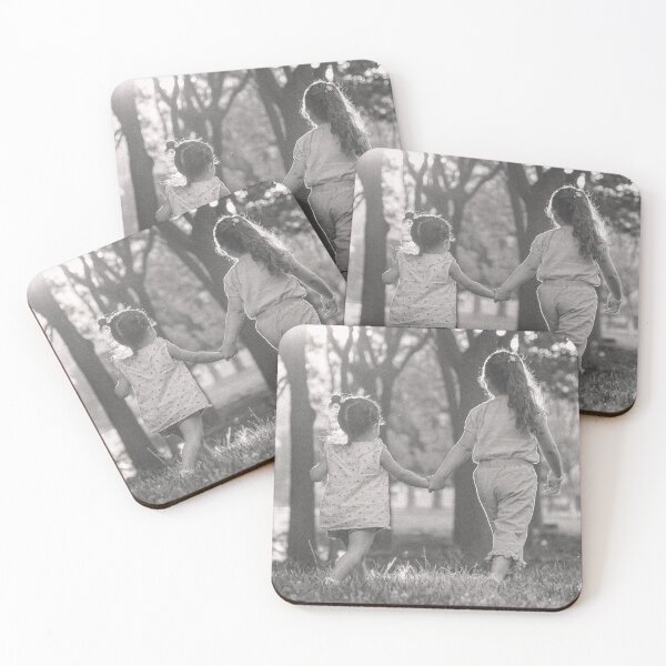 Item preview, Childhood Friendship Silhouette – Kids Holding Hands in Sunlight, Vintage Family Love Photography designed and sold by Silent Messages.
