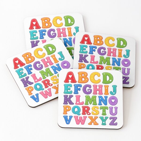 Item preview, Colorful ABCD Alphabet Letters Design designed and sold by PriyankaSonara.