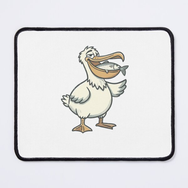 Item preview, Pelican With Fish Pocket Creatures Cute Animal Sticker designed and sold by Panom Suavichien.