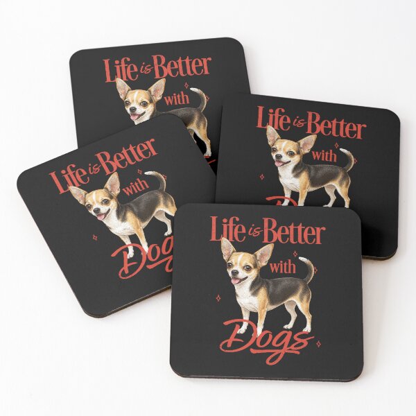 Item preview, LIFE IS BETTER - CHIHUAHUA | Pets and Dogs lovers for Men and Women t-shirt designed and sold by panchiTWO.