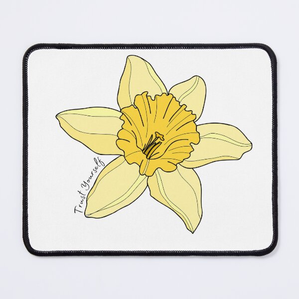 Item preview, Trust Yourself Yellow Daffodil Flower designed and sold by GeoGoose.