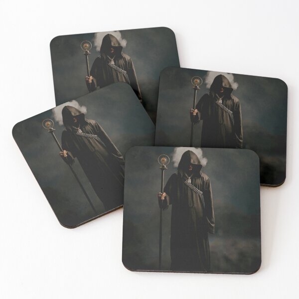 Item preview, Dark Hooded Figure with Staff – Mysterious Shadow Aesthetic, Gothic Street Fantasy Art” designed and sold by Silent Messages.