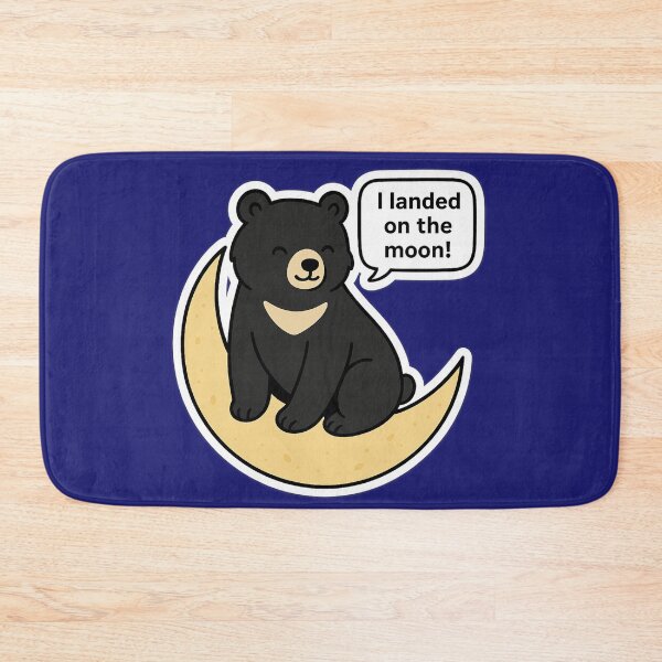 Item preview, Moon Bear on the Moon – 반달곰 designed and sold by mycreastyle.