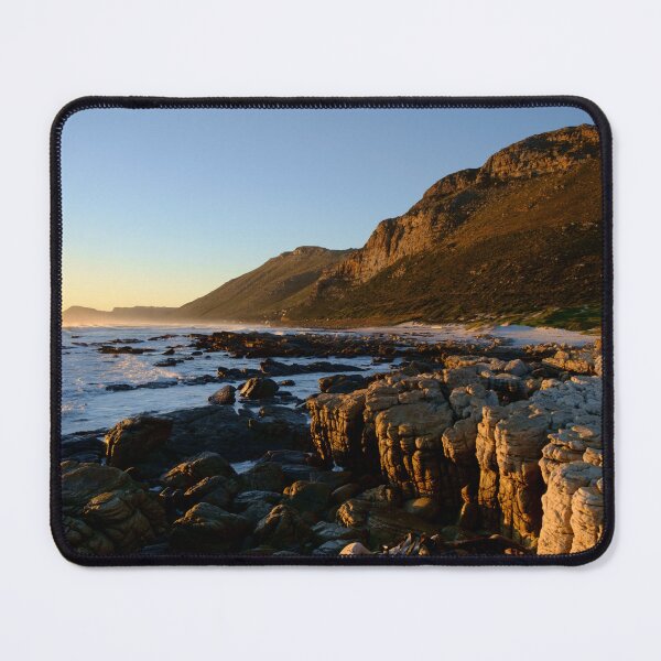 Item preview, Golden Hour Along a Rocky Coastal Mountain designed and sold by georgeph.