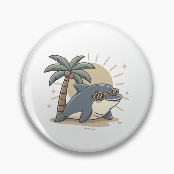 Item preview, Beach Shark With Sunglasses Pocket Creatures Cute Animal designed and sold by Panom Suavichien.
