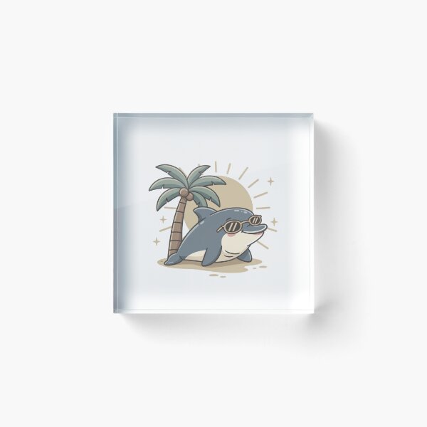 Item preview, Beach Shark With Sunglasses Pocket Creatures Cute Animal designed and sold by Panom Suavichien.