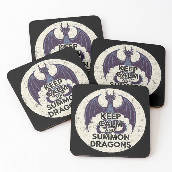 Item preview, Keep Calm and Summon Dragons Vintage Fantasy designed and sold by BluecidDesign.