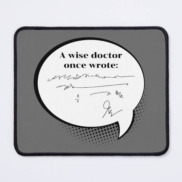 Item preview, Funny Doctor Handwriting Meme Sarcastic Speech Bubble designed and sold by P-Design-Lab.