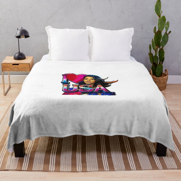 Item preview, Retro Pop Art Woman "I Heart USA" - Vibrant Pride America Illustration designed and sold by Thornvale.