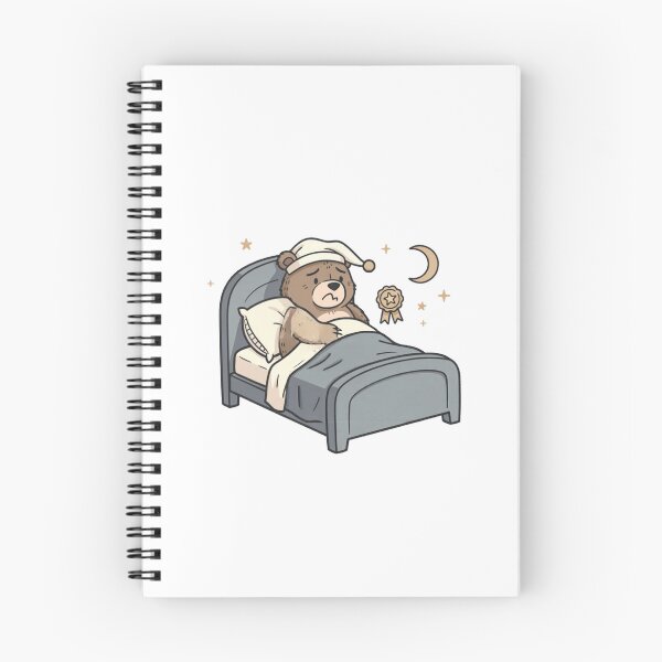 Item preview, Sleepy Bear In Bed Pocket Creatures Cute Animal  designed and sold by Panom Suavichien.