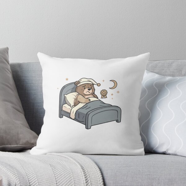 Item preview, Sleepy Bear In Bed Pocket Creatures Cute Animal  designed and sold by Panom Suavichien.