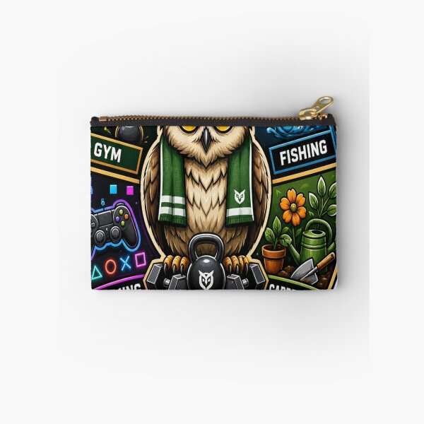 Item preview, Four Passions Owl Hobby Gift designed and sold by InkNovaLab.