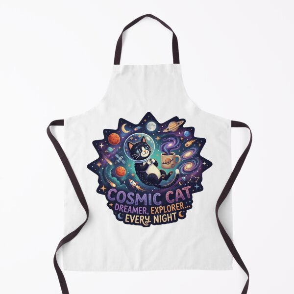 Item preview, Cosmic Cat: Dreamer, Explorer, Every Night - Space Aesthetic designed and sold by Csstoree.