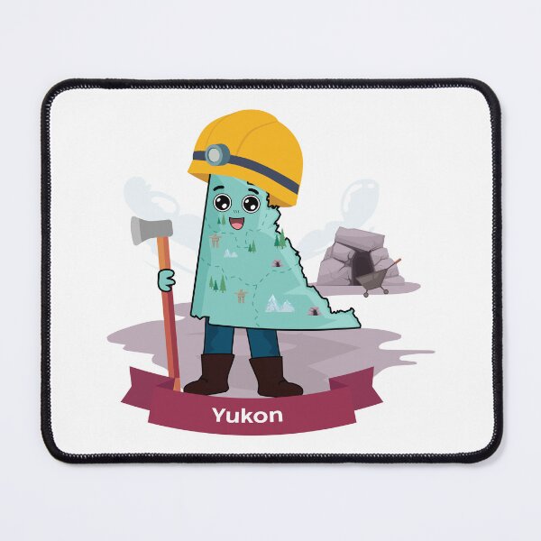 Item preview, Cute Yukon Map Character - Gold Miner & Explorer Style designed and sold by Travel.Art.
