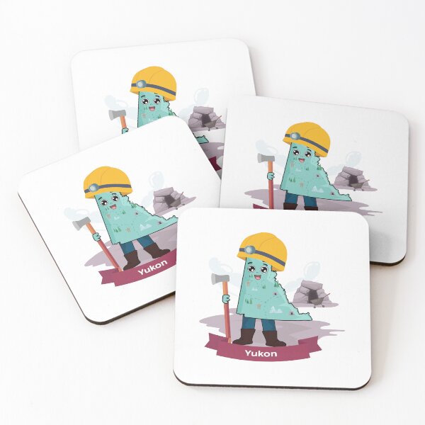 Item preview, Cute Yukon Map Character - Gold Miner & Explorer Style designed and sold by Travel.Art.