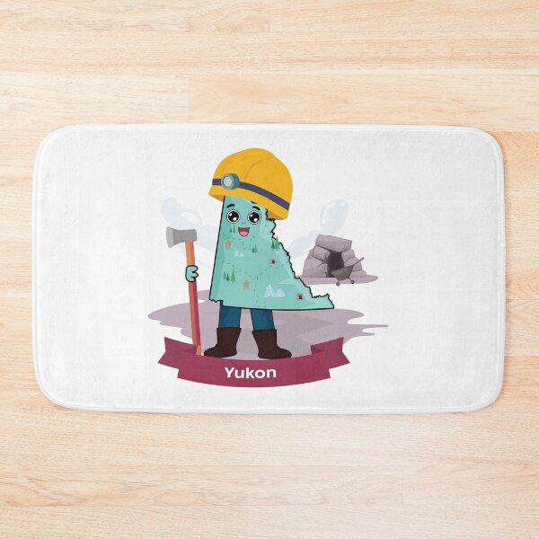 Item preview, Cute Yukon Map Character - Gold Miner & Explorer Style designed and sold by Travel.Art.