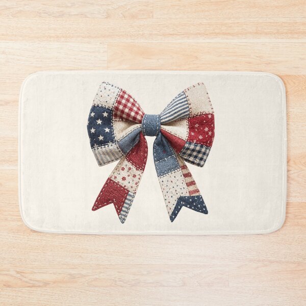 Item preview, Vintage Patchwork Bow Americana Quilt Ribbon designed and sold by SweetLilith.