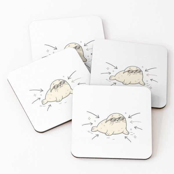 Item preview, Cool Seal With Sunglasses Pocket Creatures Funny Animal designed and sold by Panom Suavichien.