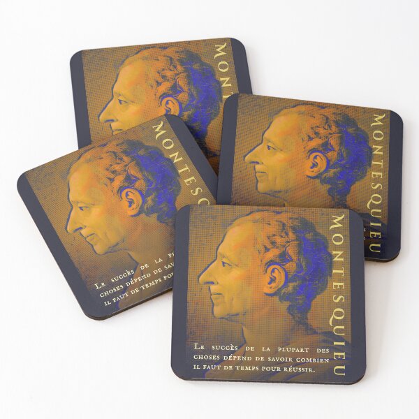 Item preview, Montesquieu quote:  Le succès de la plupart des choses dépend de savoir combien il faut de temps pour réussir. designed and sold by artbleed.