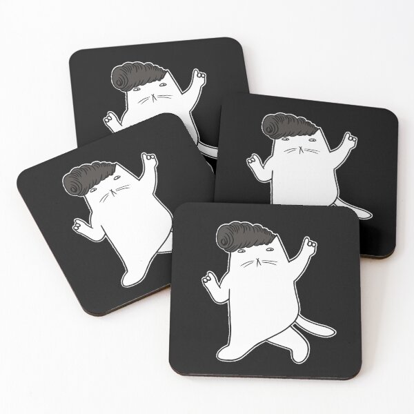 Item preview, Pompadour haircut rockabilly cat designed and sold by eri-morie.