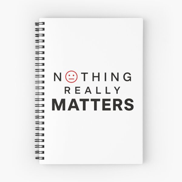 Item preview, nothing really matters funny minimalist quote existential humor designed and sold by darkminimalprints.