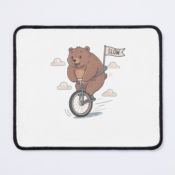 Item preview, Slow Bear On Unicycle Pocket Creatures Quirky Animal designed and sold by Panom Suavichien.