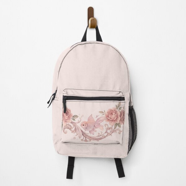 Item preview, Elegant Vintage Goldfish & Floral Ornamental Draped Design in Soft Blush Tones designed and sold by 123Rainbow.
