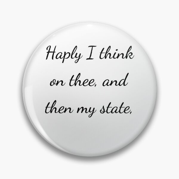 Item preview, "Haply I think on thee, and then my state," - handwriting black designed and sold by ariksworld.