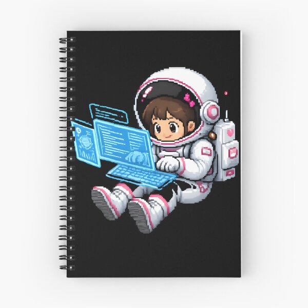 Item preview, Cute Pixel Art Astronaut Girl Hacker designed and sold by GlitchRaven.